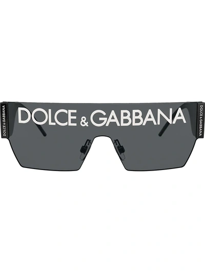 Dolce & Gabbana Dg Logo Oversized-frame Sunglasses In Schwarz | ModeSens
