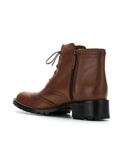 Shop Sarah Chofakian Ankle Boots In Brown
