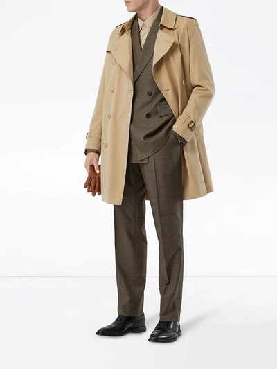 Burberry Kensington Heritage Long Trench Coat Clothing In Brown