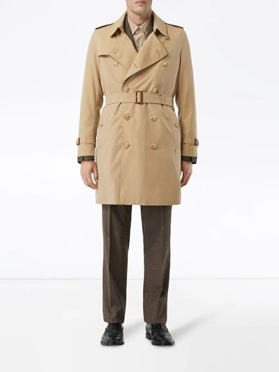 Burberry Kensington Heritage Long Trench Coat Clothing In Brown