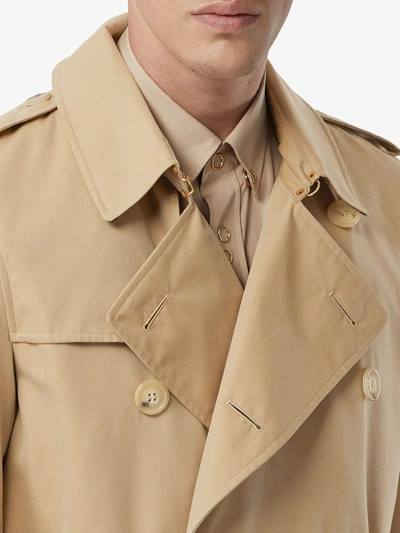 Burberry Kensington Heritage Long Trench Coat Clothing In Brown