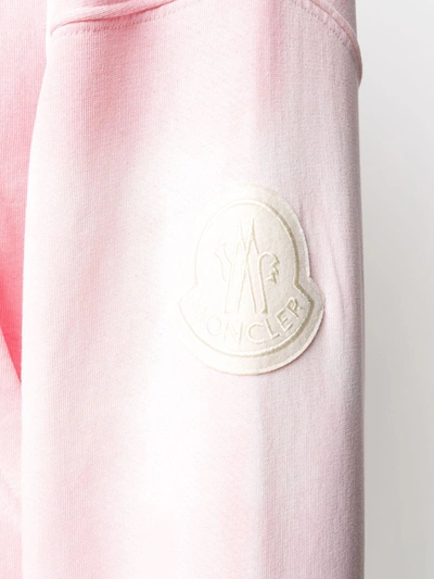 Shop Moncler Tie-dye Hooded Jacket In Pink