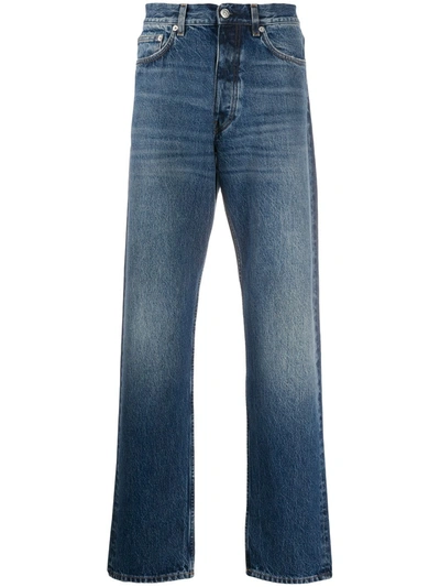Shop Sunflower High-rise Straight Leg Jeans In Blue