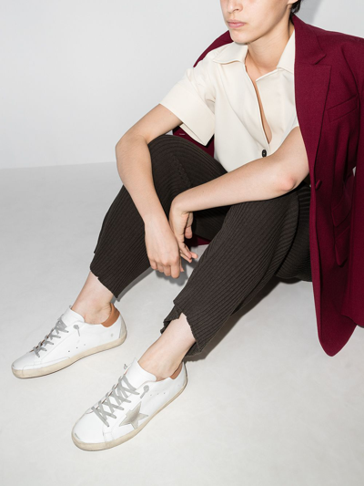 Golden Goose Super-star Leather Low-top Sneakers In White