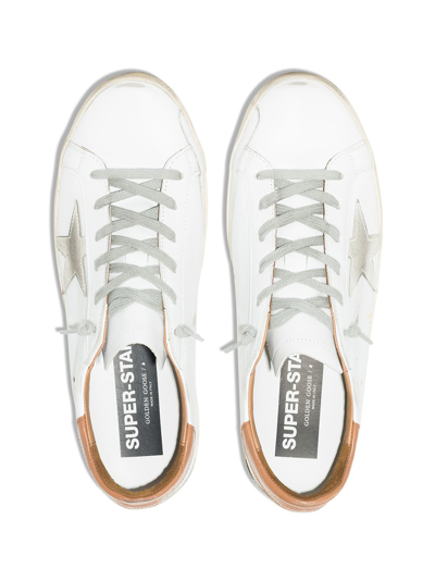 Golden Goose Super-star Leather Low-top Sneakers In White