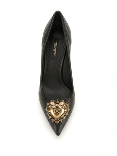 Shop Dolce & Gabbana Lori Devotion Pumps In Black