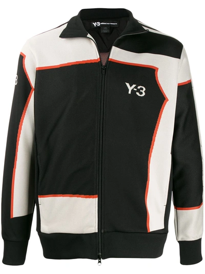 Shop Y-3 Logo Print Track Jacket In Black