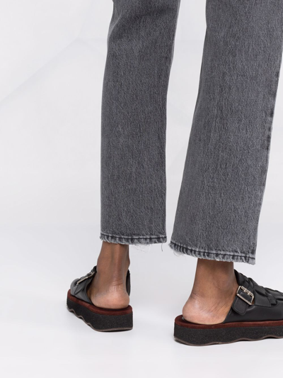 Shop Agolde '90s Pinch Waist Straight-leg Jeans In Grau