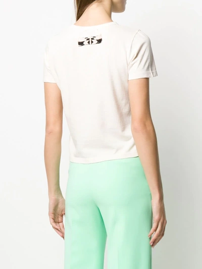 Forte Forte My T Shirt Embroidered-motif T-shirt In Neutrals