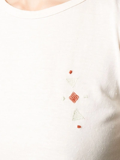 Forte Forte My T Shirt Embroidered-motif T-shirt In Neutrals