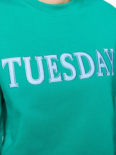 Shop Alberta Ferretti 'tuesday' Sweatshirt In Green