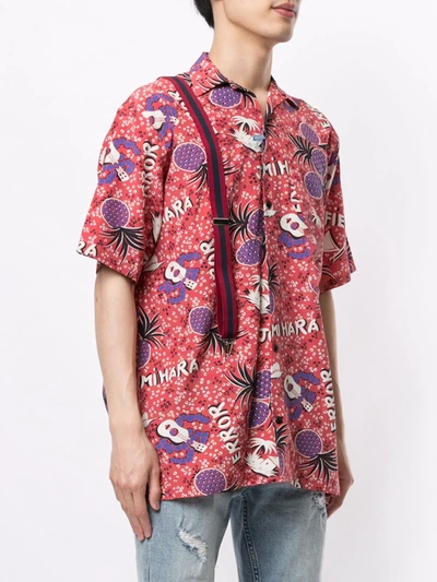 Shop Miharayasuhiro Pineapple-print Short-sleeved Shirt In Red