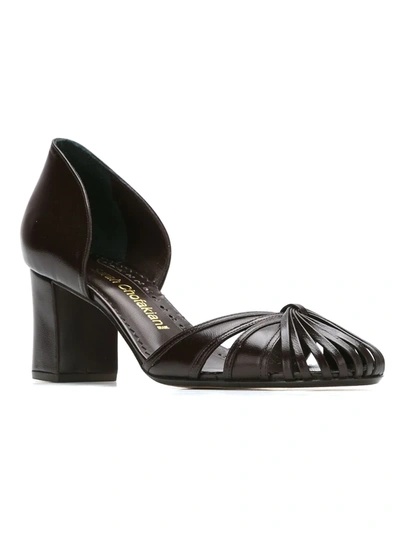 Sarah Chofakian Leather Pumps In Brown