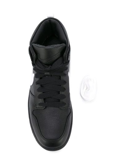 Nike + Riccardo Tisci Dunk Lux Chukka Leather High-top Sneakers In Black