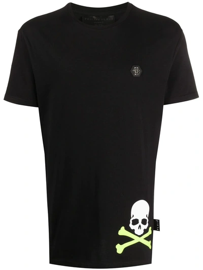 Shop Philipp Plein Gothic Logo T-shirt In Black