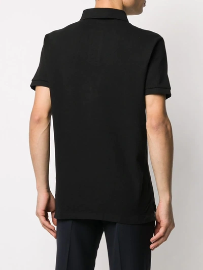 Shop Ralph Lauren Embroidered Logo Polo Shirt In Black