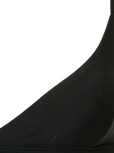 Matteau The Tri Crop Triangle Bikini Top In Black