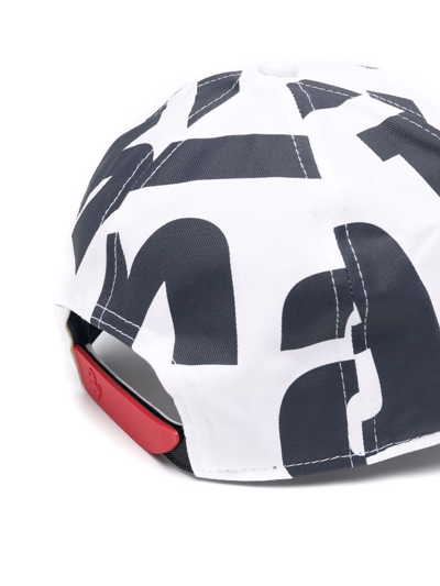 Shop Ferrari Logo-print Cotton Twill Cap In White