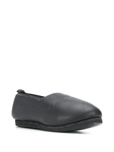 Shop Guidi Plain Chunky-style Loafers In Balck