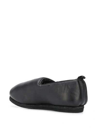 Shop Guidi Plain Chunky-style Loafers In Balck