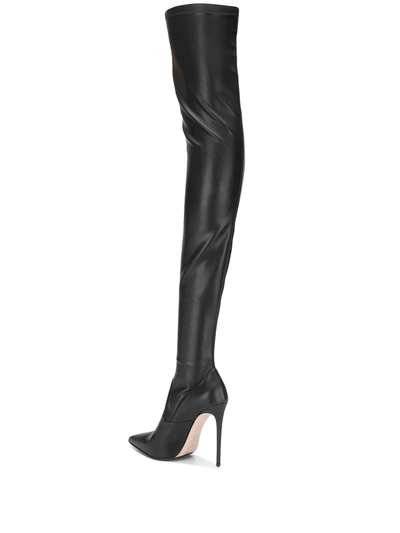 Le Silla Eva Thigh-high Leather Boots In Black | ModeSens