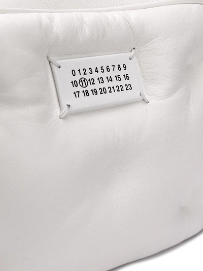 Shop Maison Margiela Logo Patch Crossbody Bag In White