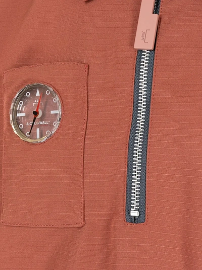 Shop A-cold-wall* Compass Polo Shirt In Rot