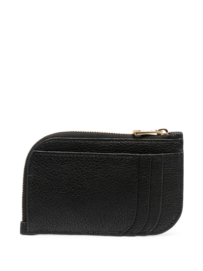 Shop See By Chloé Logo Plaque Leather Wallet In Black