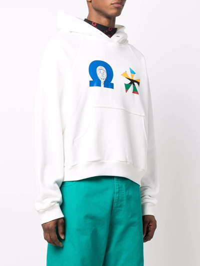 Liberal Youth Ministry Aztec Long-sleeved Hoodie In White