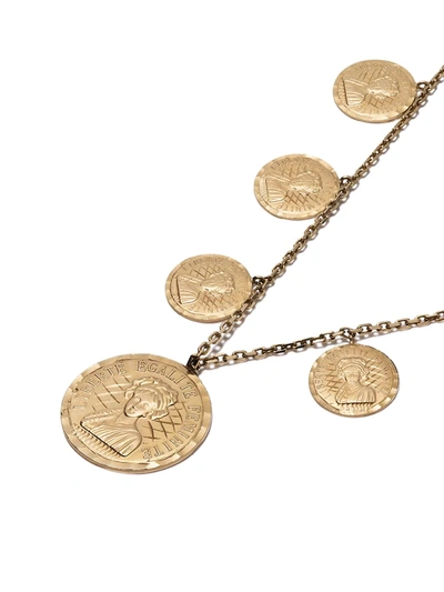 Shop Anissa Kermiche 18kt Yellow Gold Louise D'or Collier Coin Necklace