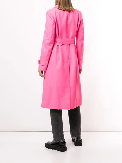 Shop Golden Goose Abigail Pin Detail Trench Coat In Pink