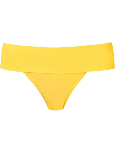 Shop Amir Slama Bikini Bottom In Yellow