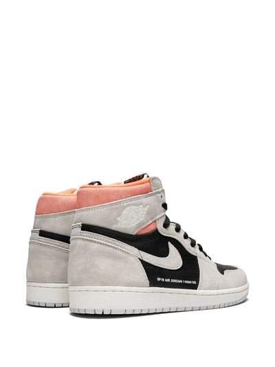 Shop Jordan Air  1 Retro High Og "neutral Grey/hyper Crimson" Sneakers