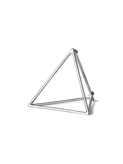 Shop Shihara Triangle Earring 25 In Metallic