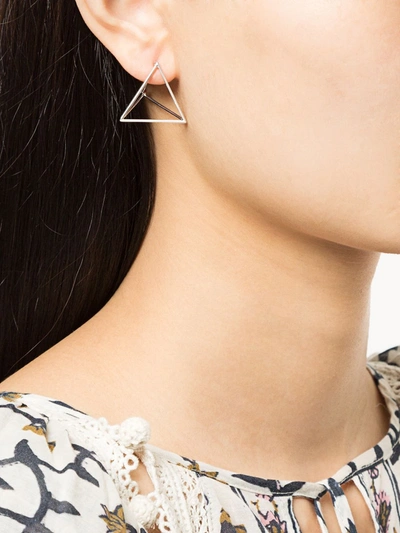 Shihara Triangle Earring 20 In Metallic