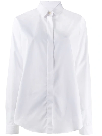 Shop Saint Laurent Classic Cotton Shirt In White
