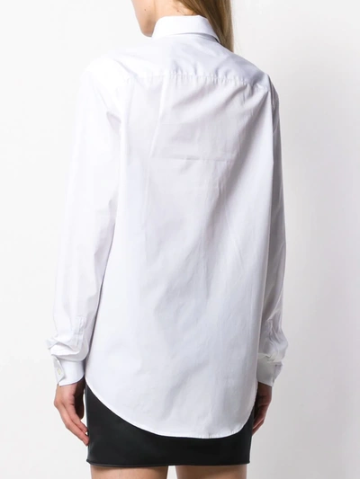 Shop Saint Laurent Classic Cotton Shirt In White