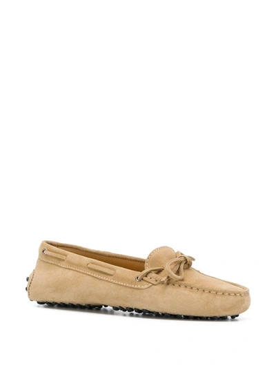 Shop Scarosso Guilia Driving Loafers In Neutrals