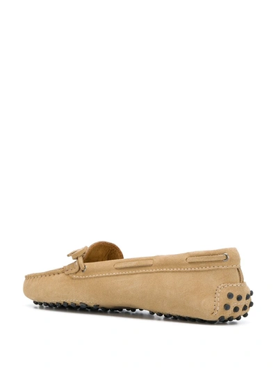 Shop Scarosso Guilia Driving Loafers In Neutrals