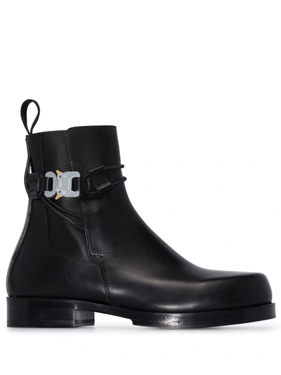 Shop Alyx Rollercoaster Leather Chelsea Boots In Black