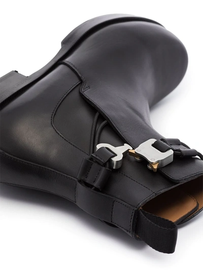 Alyx Rollercoaster Leather Chelsea Boots In Black