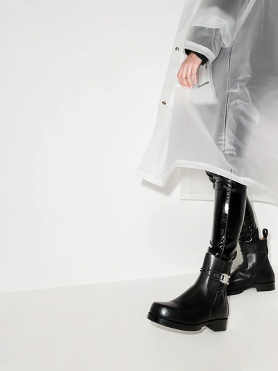 Alyx Rollercoaster Leather Chelsea Boots In Black