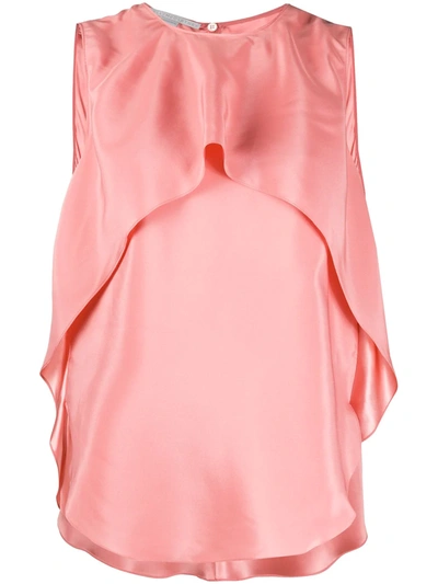 Shop Stella Mccartney Draped Sleeveless Top In Pink