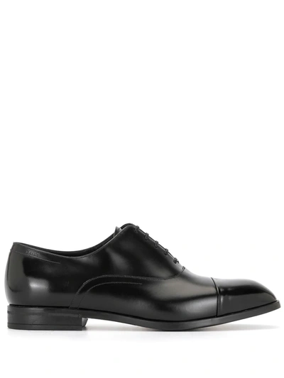 Shop Bally Lace-up Leather Oxford Shoes In Black