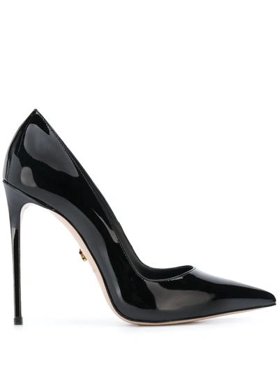 Le Silla Amelia Pumps In Black Patent Leather In Black