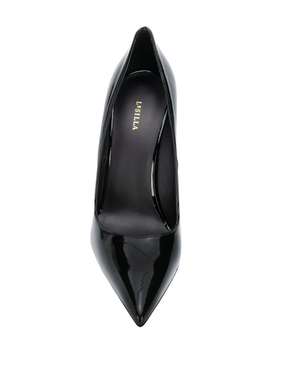 Le Silla Amelia Pumps In Black Patent Leather In Black