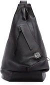 Loewe Triangular Structure Shoulder Bag In Black