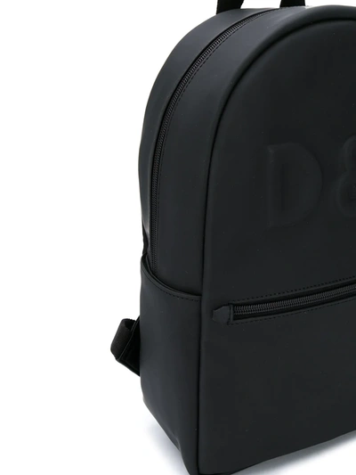 Shop Dolce & Gabbana Logo-embossed Backpack In Black