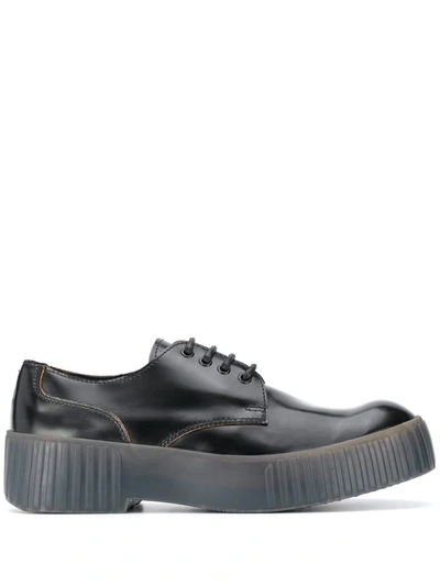 Shop Acne Studios Chunky Sole Derby Shoes In Black