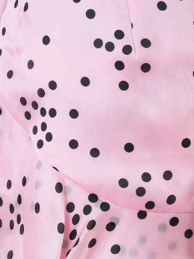 Shop Bambah Polka Ruffle Skirt In Pink Polka